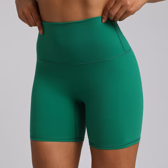 Solid Color Hip-Lifting Sweat Absorbent Running Women Sport Yoga Short Pants