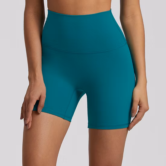 Solid Color Hip-Lifting Sweat Absorbent Running Women Sport Yoga Short Pants